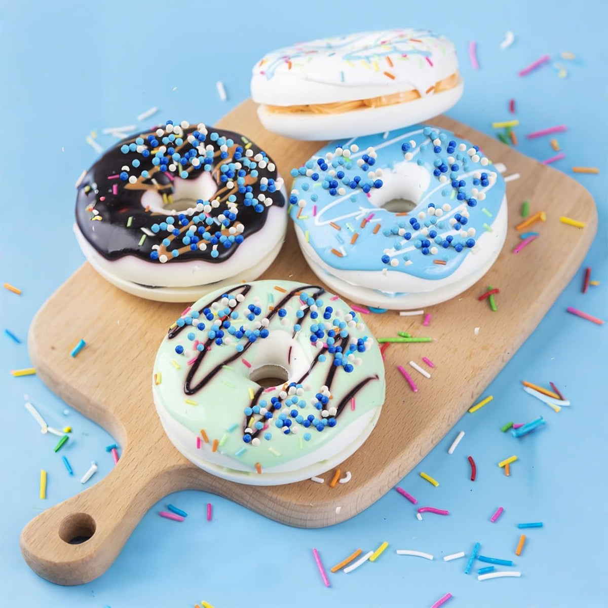 Blue White Pearl Sugar Sprinkles 2mm 130g/4.6 Oz Blue Sprinkles for Cake Decorating White Candy Pearls Baking Decorations Edible Sugar Pearls Sprinkle for Ice Cream Toppings Wedding Chirstmas
