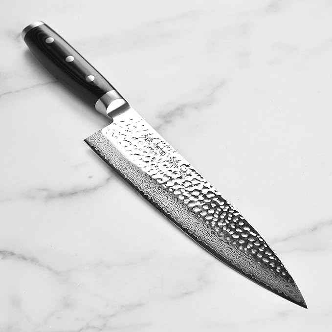 Enso Large Chef's Knife - Made in Japan - HD Series - VG10 Hammered Damascus Stainless Steel Gyuto - 9.5"