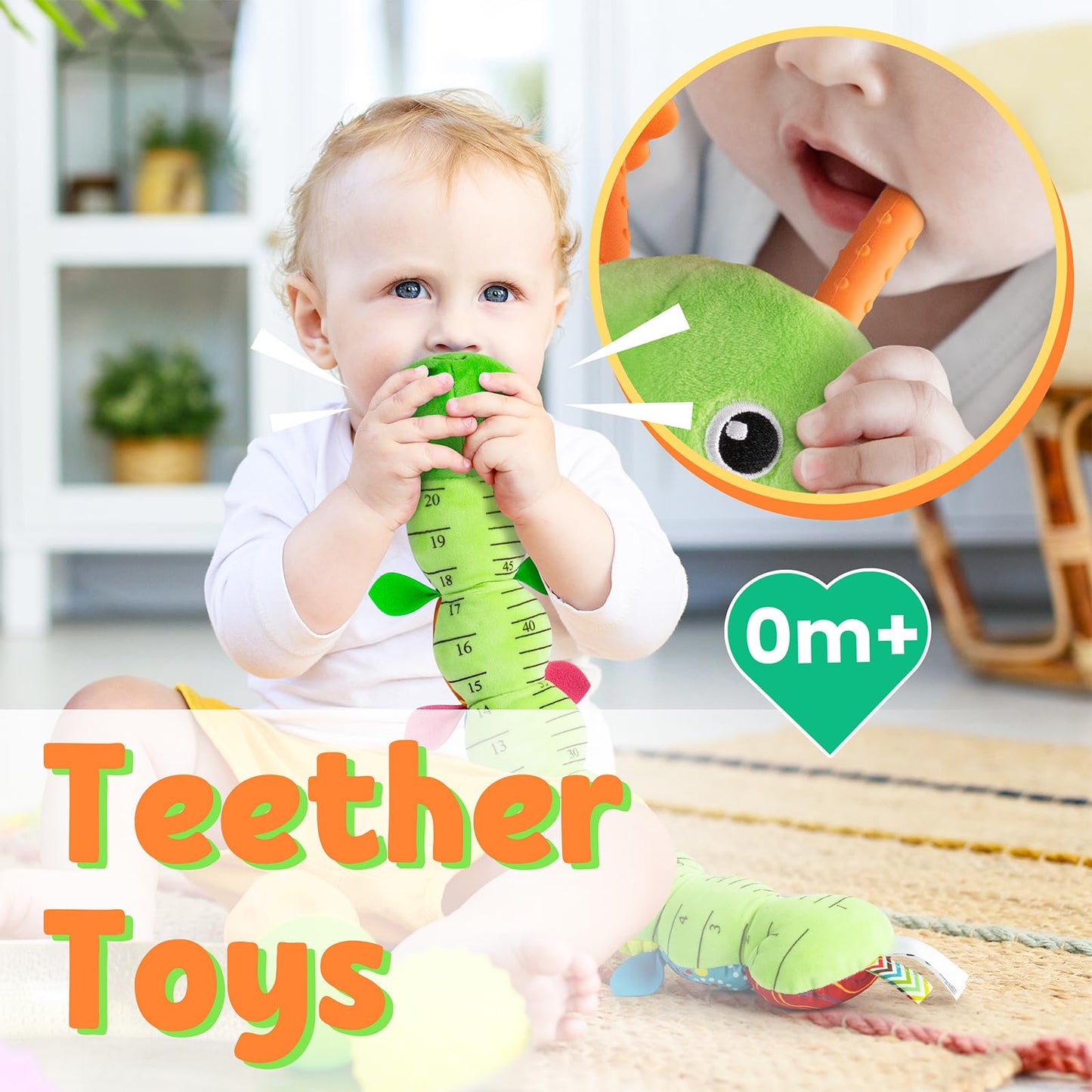 LIGHTDESIRE Baby Toys Musical Caterpillar Infant Toys Plush Stuffed Animals