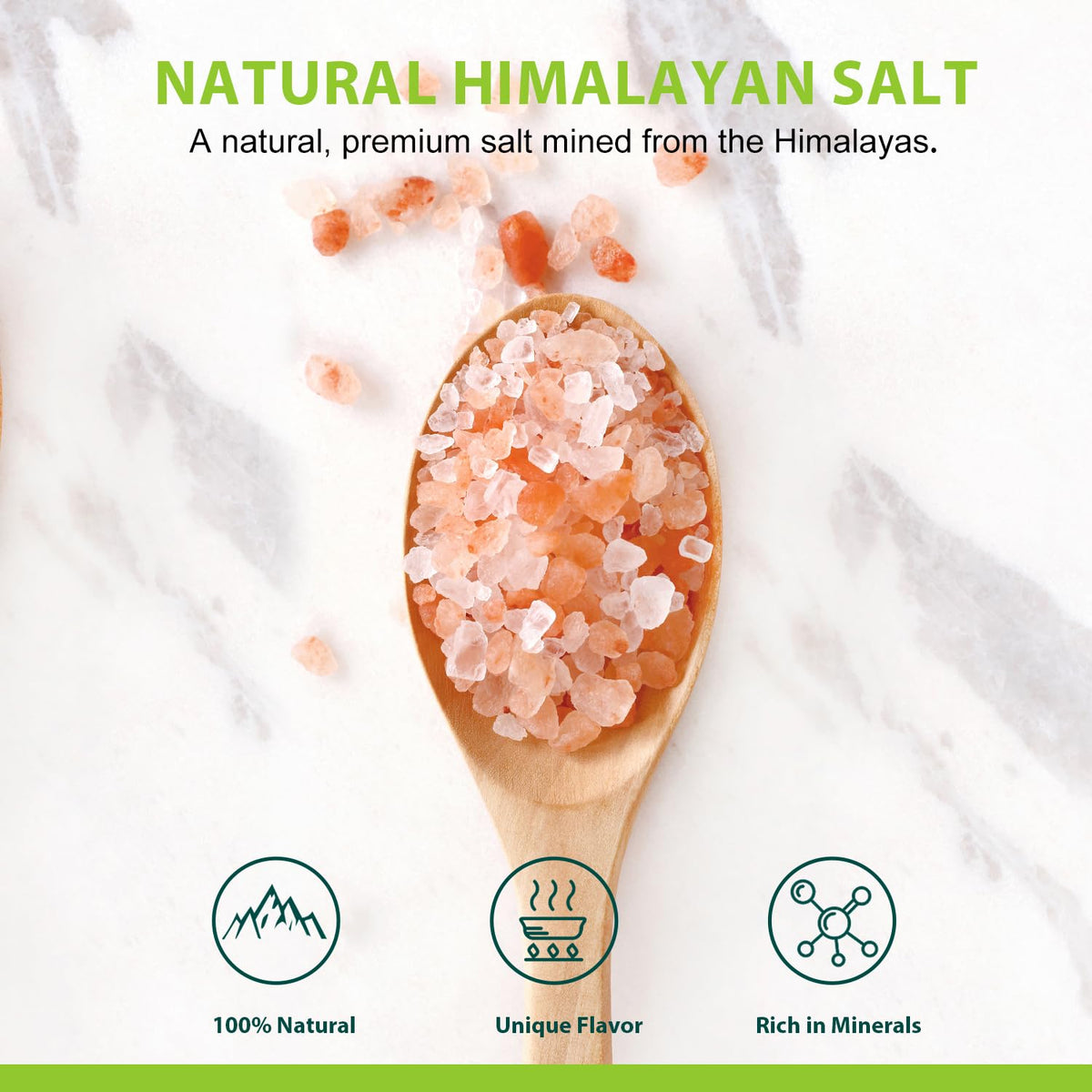Soeos Himalayan Pink Salt, Coarse Grain, 5 Lbs (Pack of 1), Himalayan Pink Sea Salt, Rock Salt for Grinder Refill