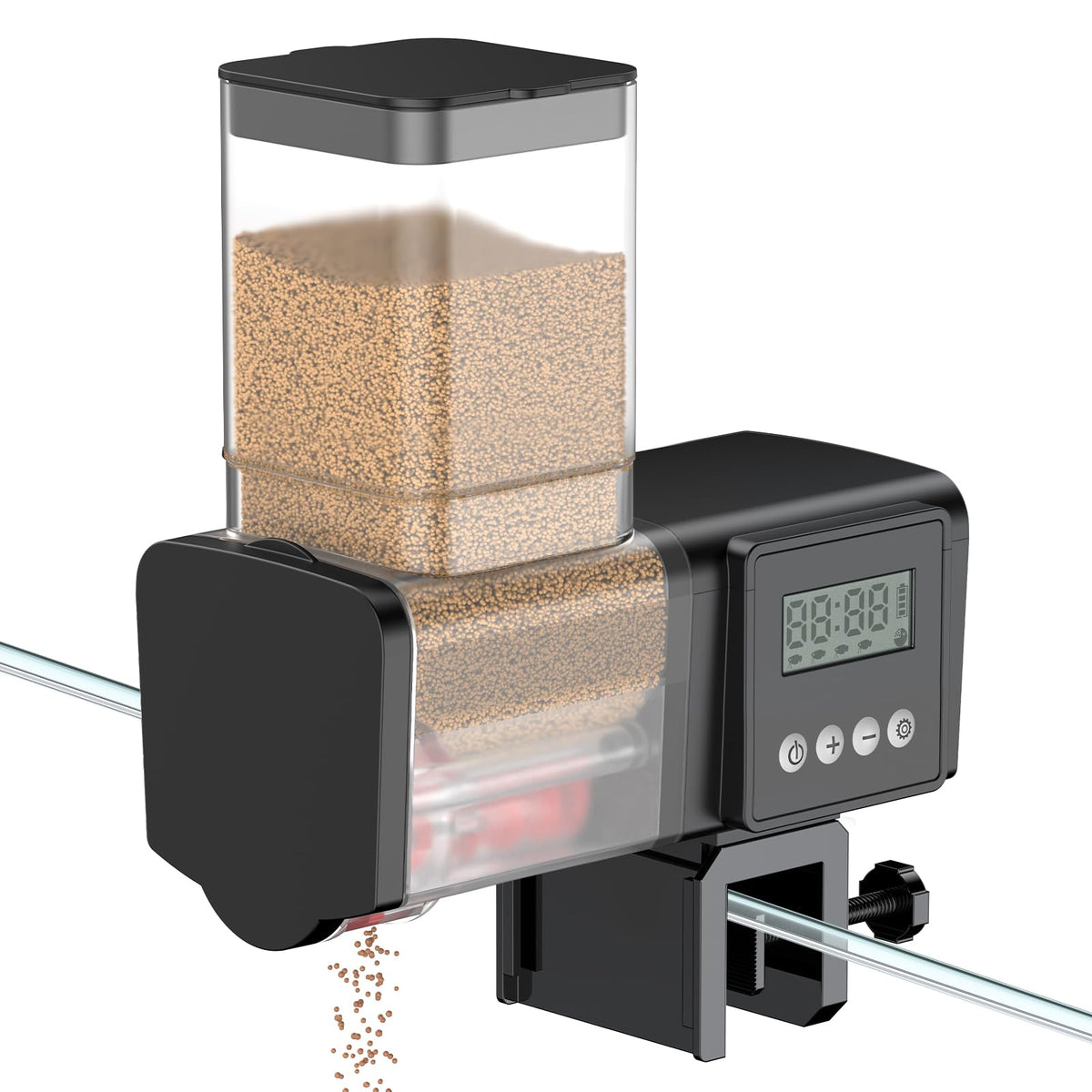 Pawfly Aquarium Automatic Fish Feeder 200/450 mL Auto Fish Food Dispenser