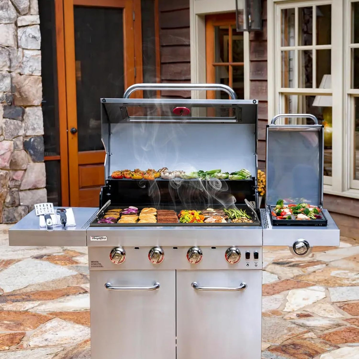 Stanbroil Full Size Griddle Insert for Most 4-Burner Gas Grill Universal Flat Top Grill Griddle for Weber, Royal Gourmet, Cuisinart, Char-Broil, Nexgrill, Napoleon, Dyna-Glo, Monument Grills and More
