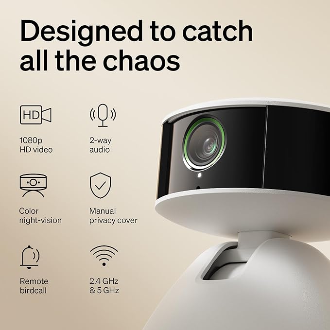 PETLIBRO AI Dog Camera Pet Camera Indoor with Phone App [Multi-Pet Recognition, Daily Activity Analysis & Smart Summaries] Cat Cam 360° View, 1080P Dog Cam Night Vision, 2-Way Audio WiFi Cam