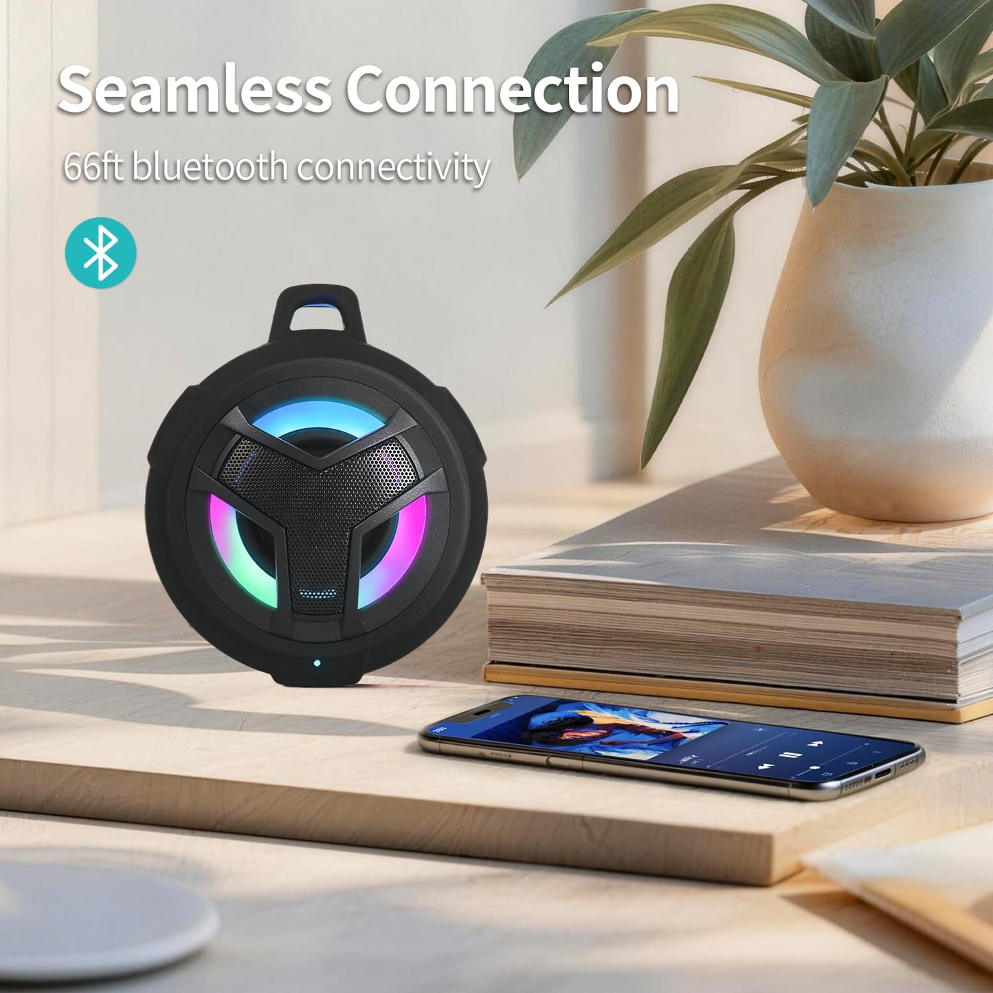 EBODA Bluetooth Shower Waterproof Speaker Portable Gifts for Kayak Teens