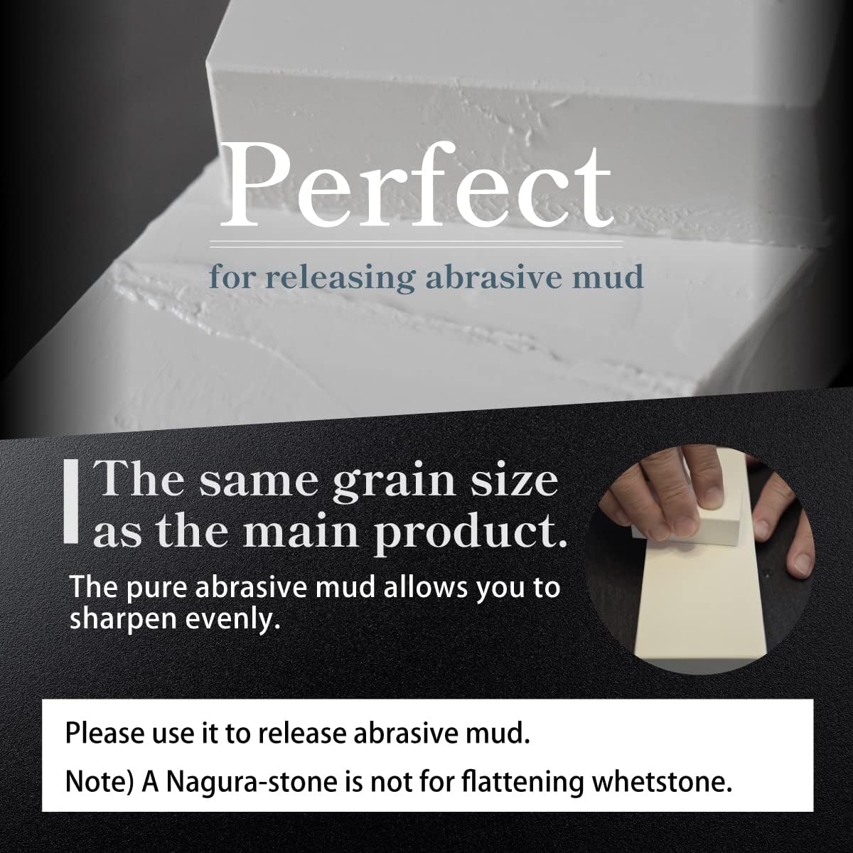 FUKAMI Whetstone Sharpening stone Coarse grit 300 w/Nagura, 7.1" x 2.4" x 0.8" (Pro Power. Perfectly Compact for home use), Made in Japan (#300)
