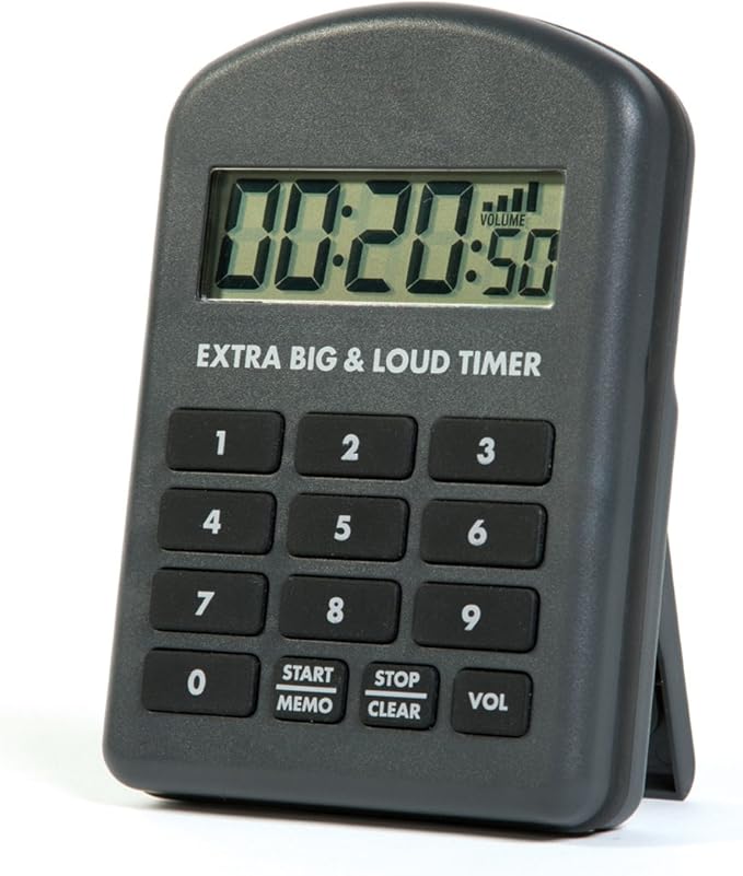 Extra Big & Loud Timer - for Noisy Commercial Kitchens!