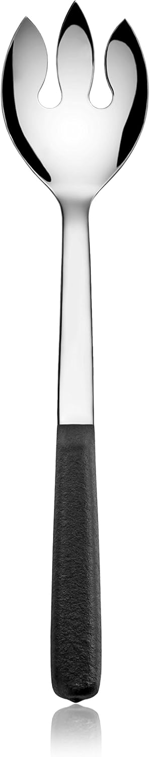 New Star Foodservice Hollow Handle Notched Serving Spoon (Silver, Cool Touch Serving Spoon)