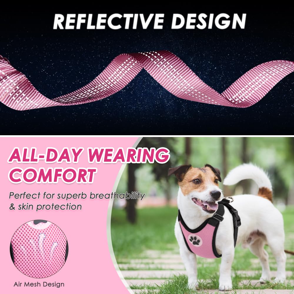 Lukovee Dog Car Harness Seat Belt, Harness & Seatbelt with 2 in 1 Buckle