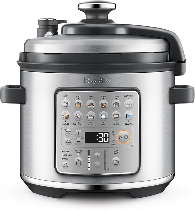 Breville Fast Slow Go Pressure Cooker BPR680BSS, Brushed Stainless Steel