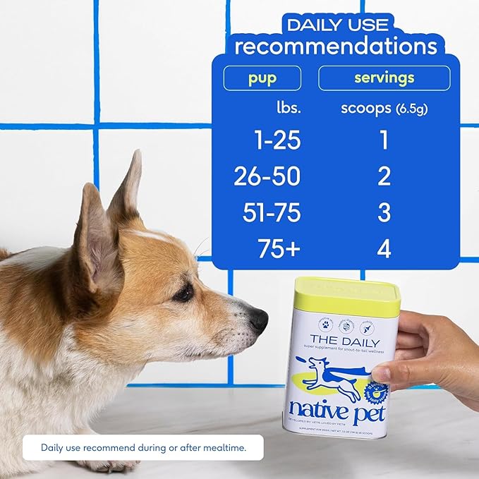 Native Pet Pack Leaders Bundle - Daily Dog Multivitamin (7 oz.) & Omega Oil for Dogs (8 oz.) - Omega 3 Fish Oil for Healthy Skin, Shiny Coat, & Strong Joints & Daily Multivitamin for Dogs