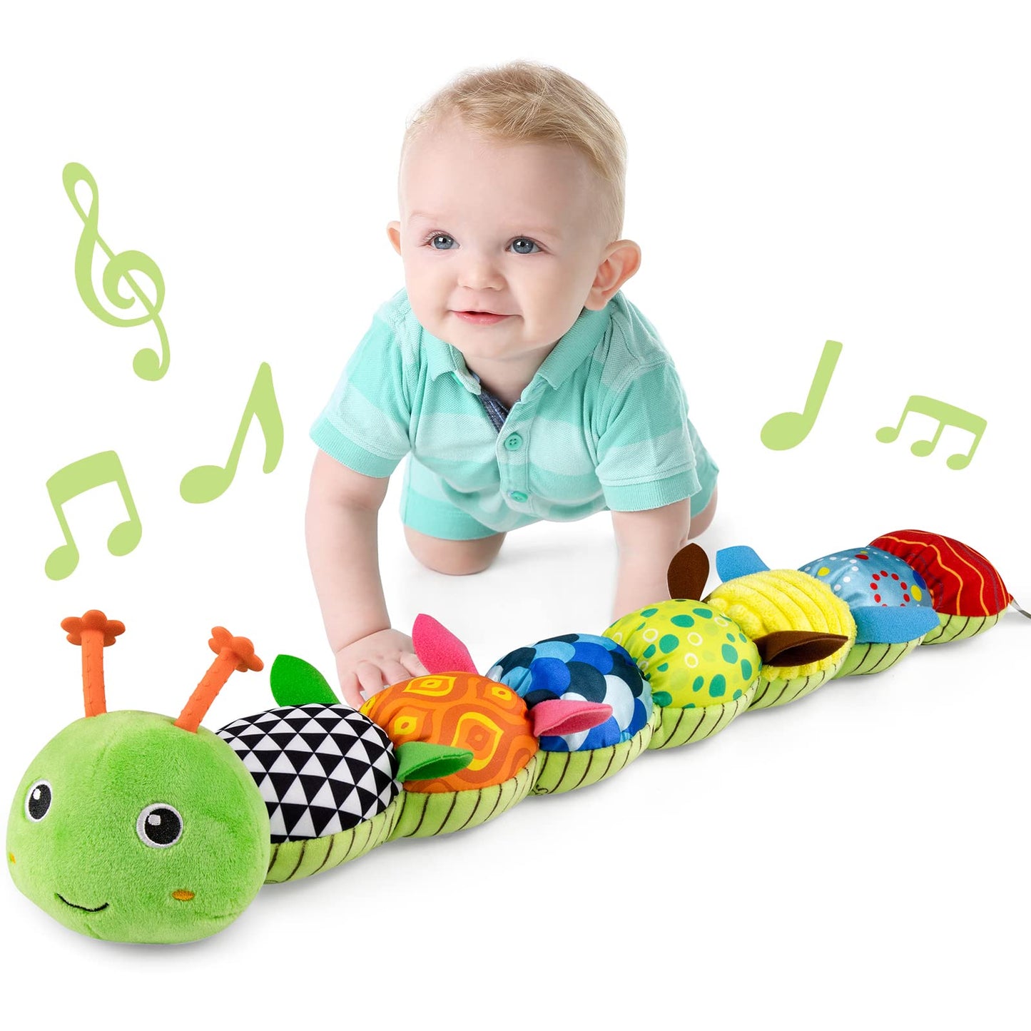 LIGHTDESIRE Baby Toys Musical Caterpillar Infant Toys Plush Stuffed Animals
