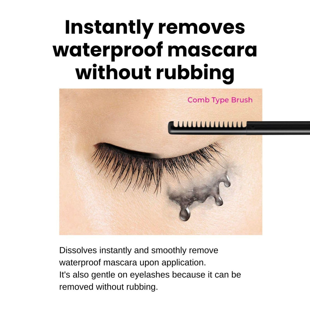 Heroine Make by KissMe Dense Volume Mascara Advanced Film + Eye Makeup Remover | Waterproof Mascara & Volumizing Lash Definition | Gentle Eye Makeup Remover for Sensitive Skin | Japanese Makeup