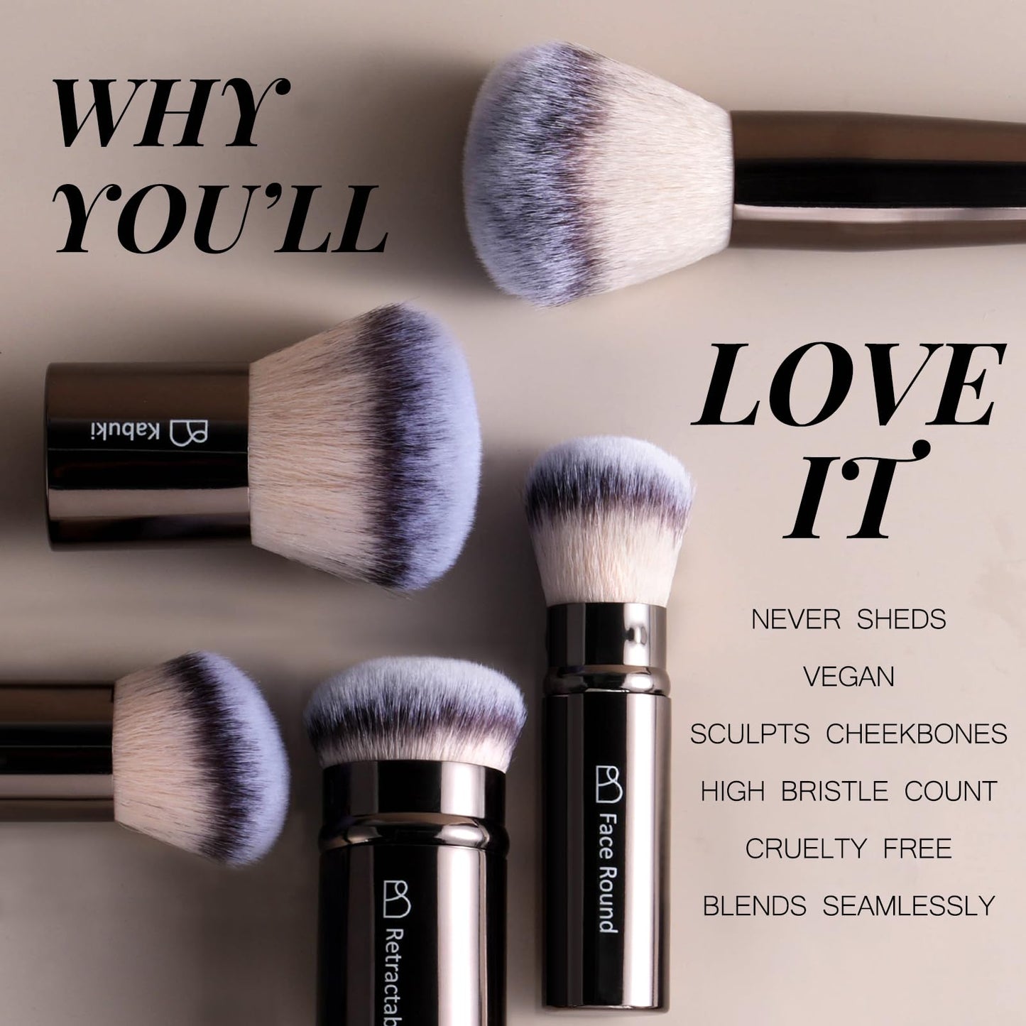 Professional Makeup Brush Set with Travel Case, 20 PCS Synthetic