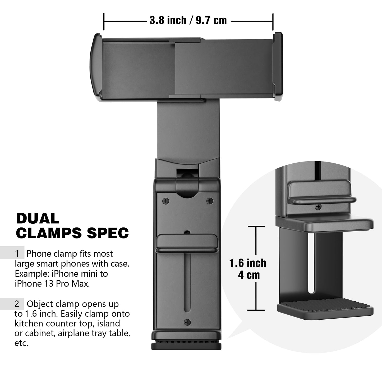 Perilogics Universal Airplane Phone Holder Mount, Plane Travel Essentials