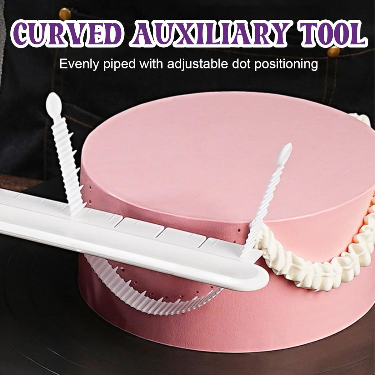 5PCS Cake Decorating Tools Set,Cake Turntable,Sweet Stamps Cake Decorating,Fondant Tools for Baking,Applicable for Creating Birthday Cakes,Ideal with Home Bakers and Cake Enthusiasts