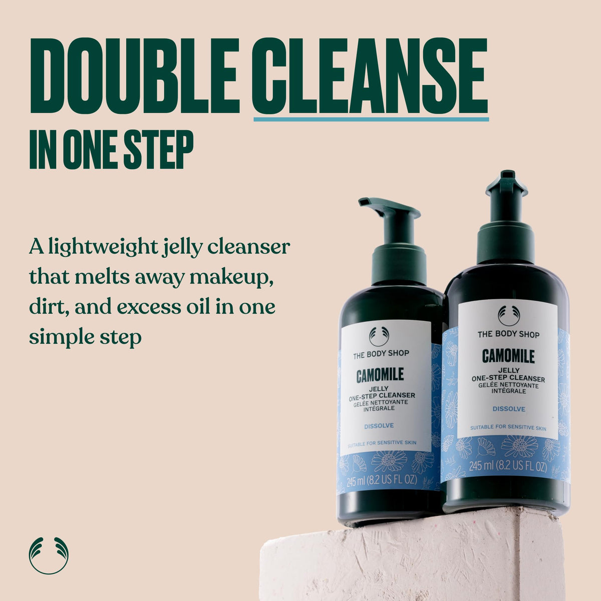 The Body Shop Camomile Jelly One-Step Cleanser - For Sensitive Skin - 8.2 Fl Oz