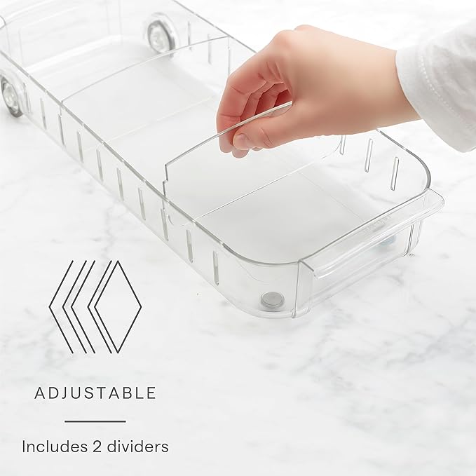 YouCopia RollOut Fridge Caddy, 6" Wide