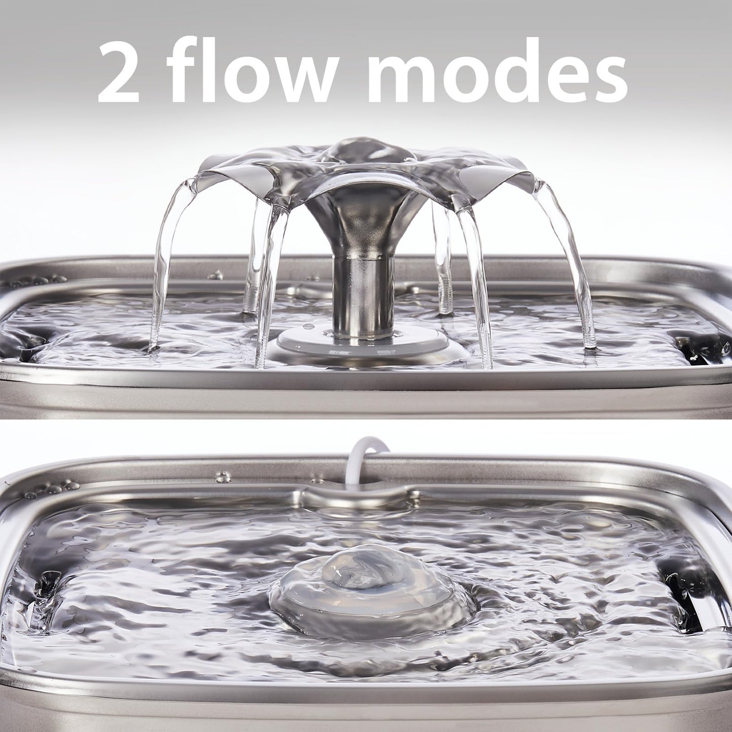 Veken Innovation Award Winner Stainless Steel Cat Water Fountain, 108oz