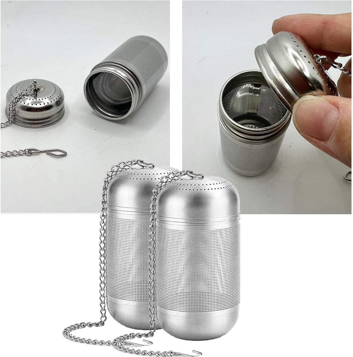 316 Stainless Small Size Steel Tea Strainers for Loose Tea,Extra Fine Mesh Tea Infuser, Loose Leaf Tea Steeper for Black Tea