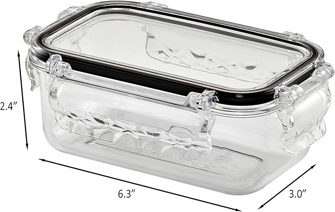 Airtight Food Storage Container with Lid(13.5oz) Leak-Proof Baby Food Box | BPA-Free | Meal Prep | Microwave, Freezer and Dishwasher Safe | Kitchen Fridge Organizer Boxes | Fresher Food