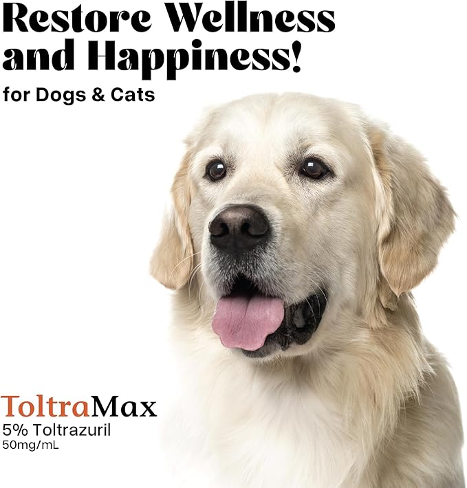 Toltrazuril 5.0% for Horses, Dogs, Cats, 1/2 Gallon, for Non-Food Chain Animals, Peanut Butter
