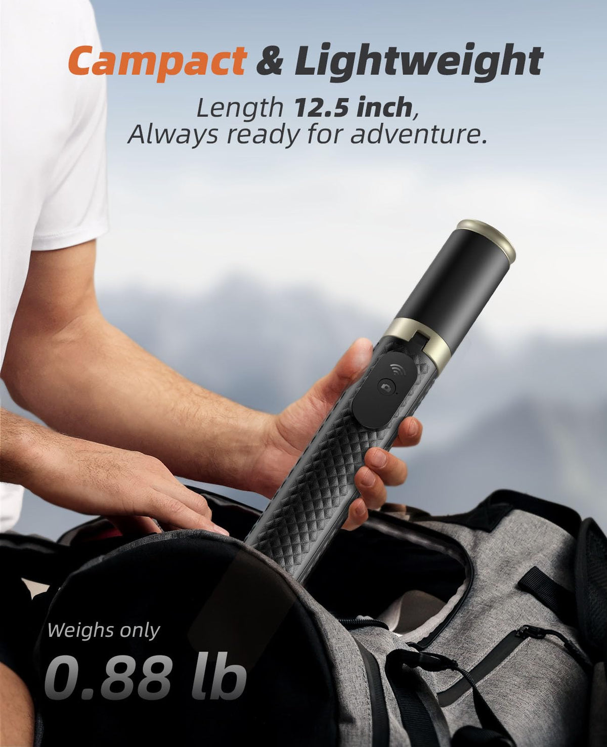 Tripod for iPhone, Selfie Stick with Remote, Stable & Durable Phone Tripod