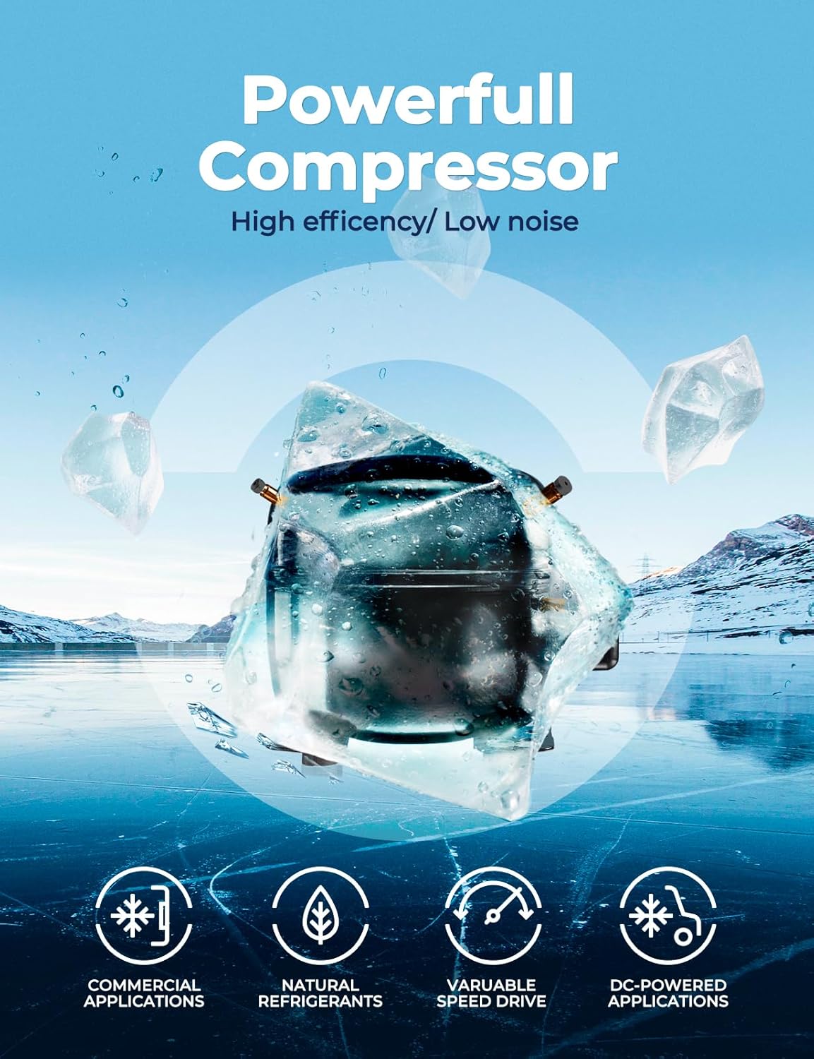 22" Commercial Nugget Ice Maker Machine 420LBS/24H with 350LBS Storage Bin, Nugget Ice Style, Air Cooled Powerfull Compressor, Industrial Nugget Ice Machine for Business
