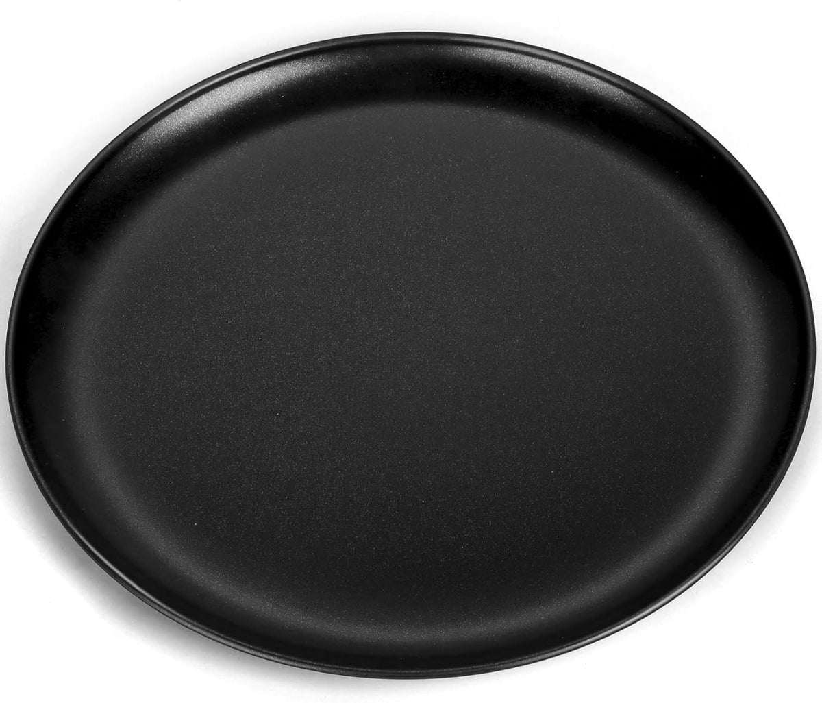 P&P CHEF Pizza Pan Bakeware for Home Kitchen, Stainless Steel Pizza Tray for Baking Pizza, Healthy & Reusable & Easy Clean, Oven & Freezer Safe, 13.5 Inch & Black