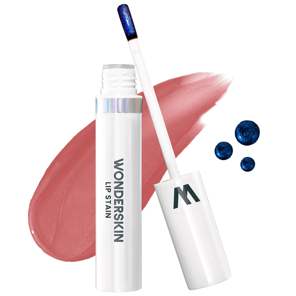 Wonderskin Wonder Blading Lip Stain Peel Off Masque - Long Lasting, Waterproof and Transfer Proof Pink Lip Tint, Matte Finish Peel Off Makeup (Romance + Whimsical Masque)