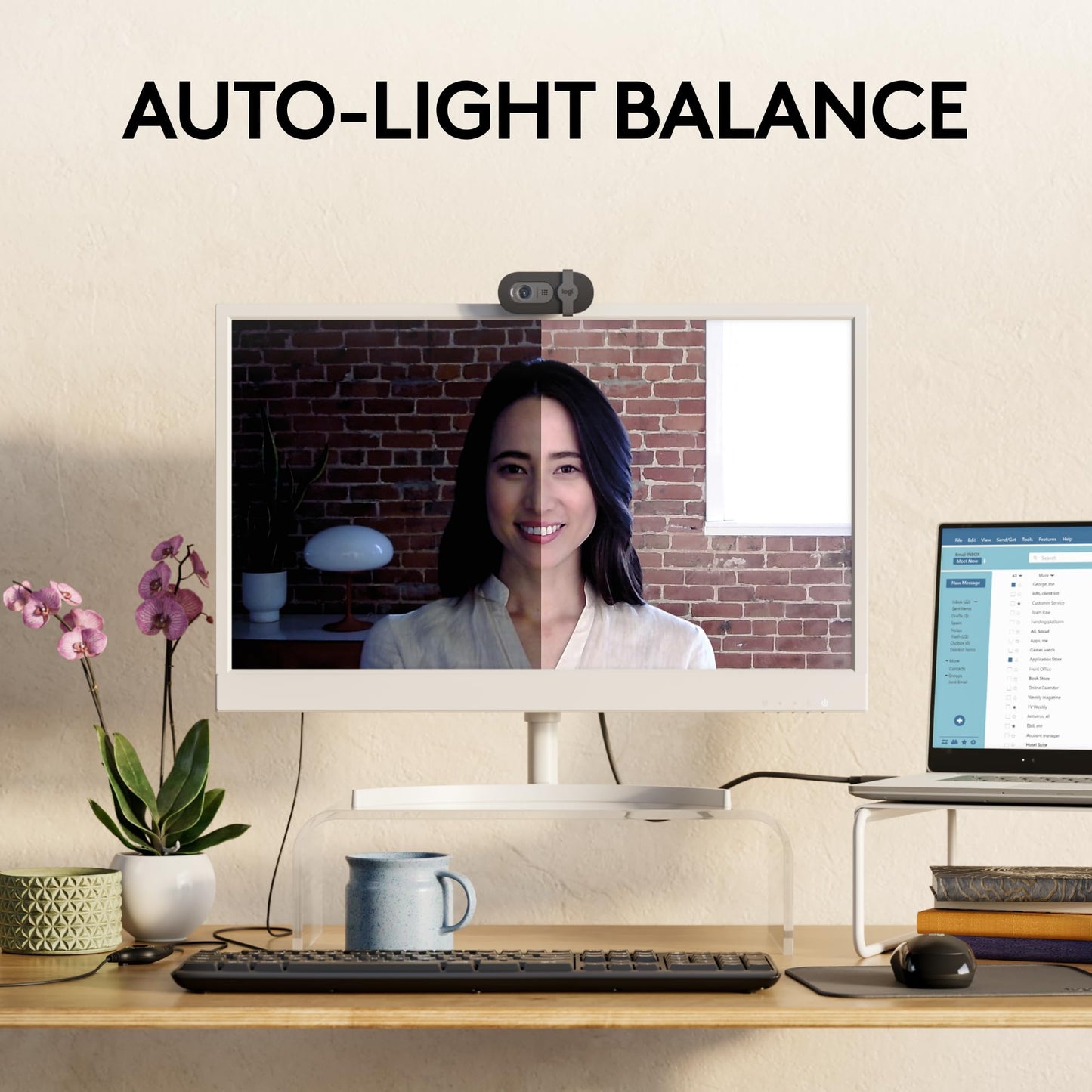 Logitech Brio 101 Full HD 1080p Webcam for Streaming and Meetings - Black