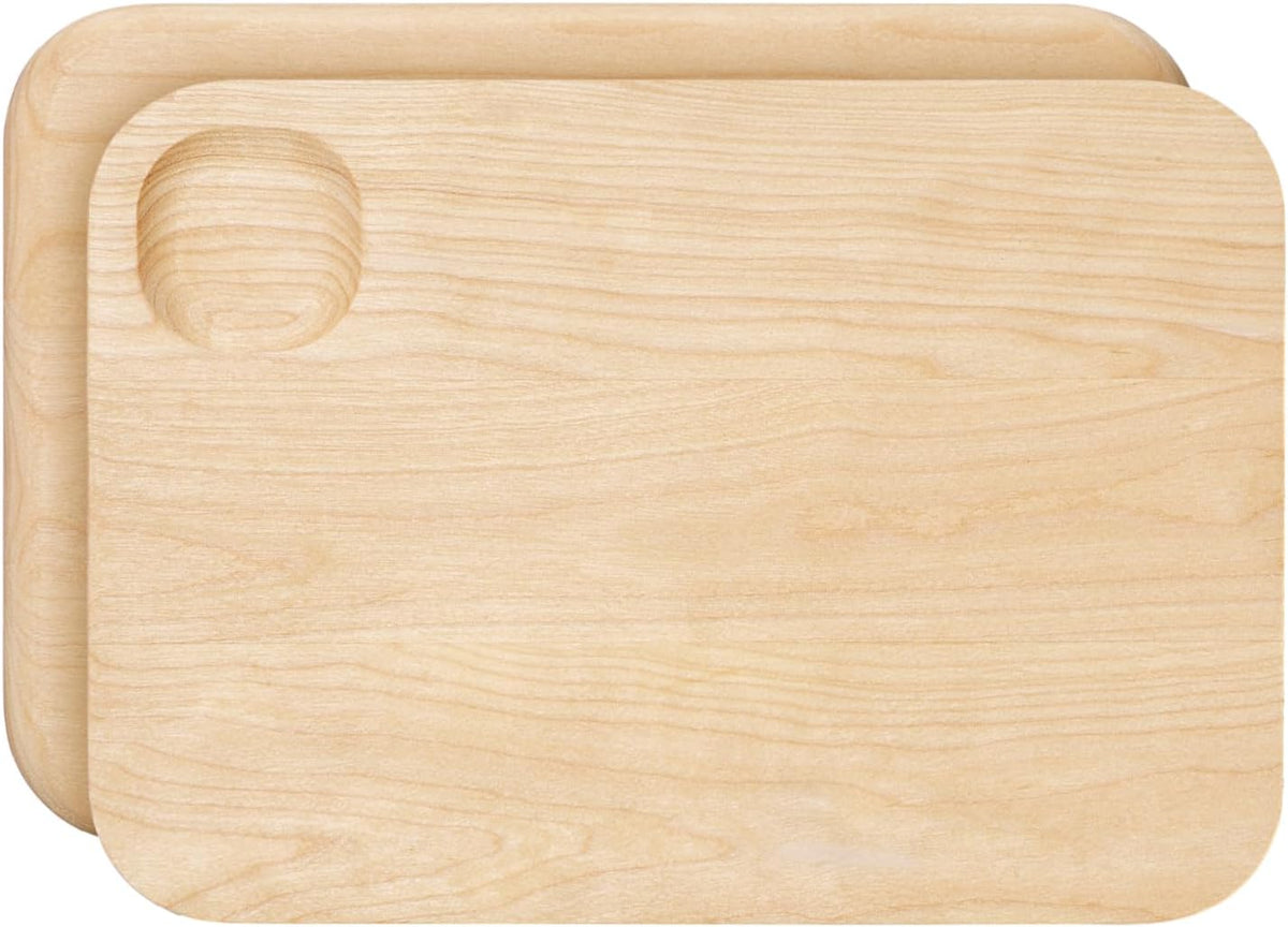 Caraway Cutting Board - Small (10 x 7”) - Double Sided Wood Cutting Board - Made From FSC-Certified Birch Wood - Food-Safe Mineral Oil & Wax Finish