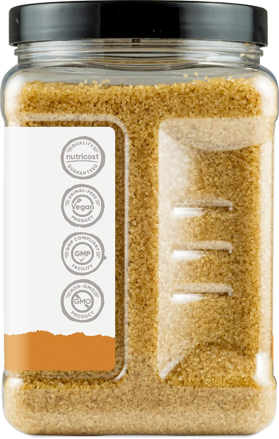 Nutricost Pantry Unrefined Demerara Sugar (4 Pound Bottle) :: Great for Baking, Cooking, Tea, Coffee, Etc. | Raw Cane Demerara (Turbinado) Sugar with Zero Additives