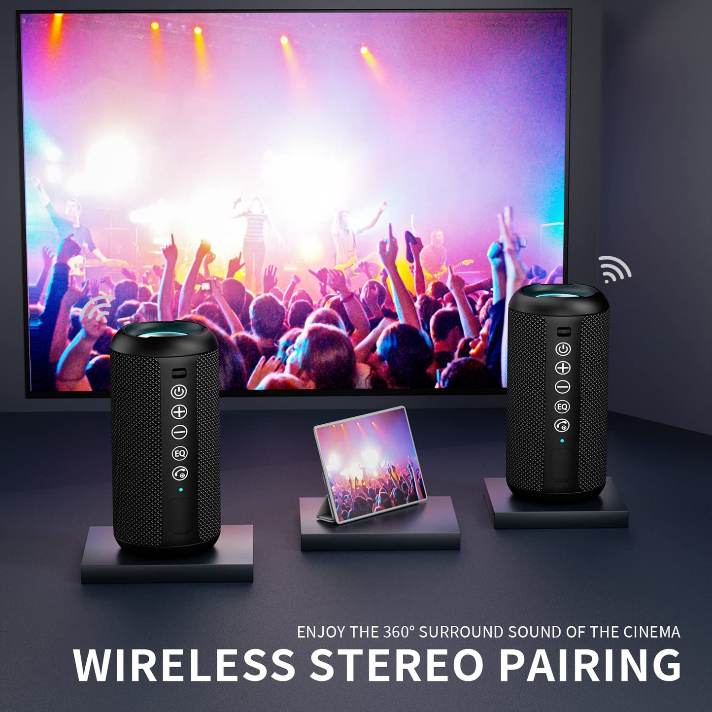 Ortizan X10 Portable Bluetooth Speaker (1st Gen), IPX7 Waterproof, Wireless