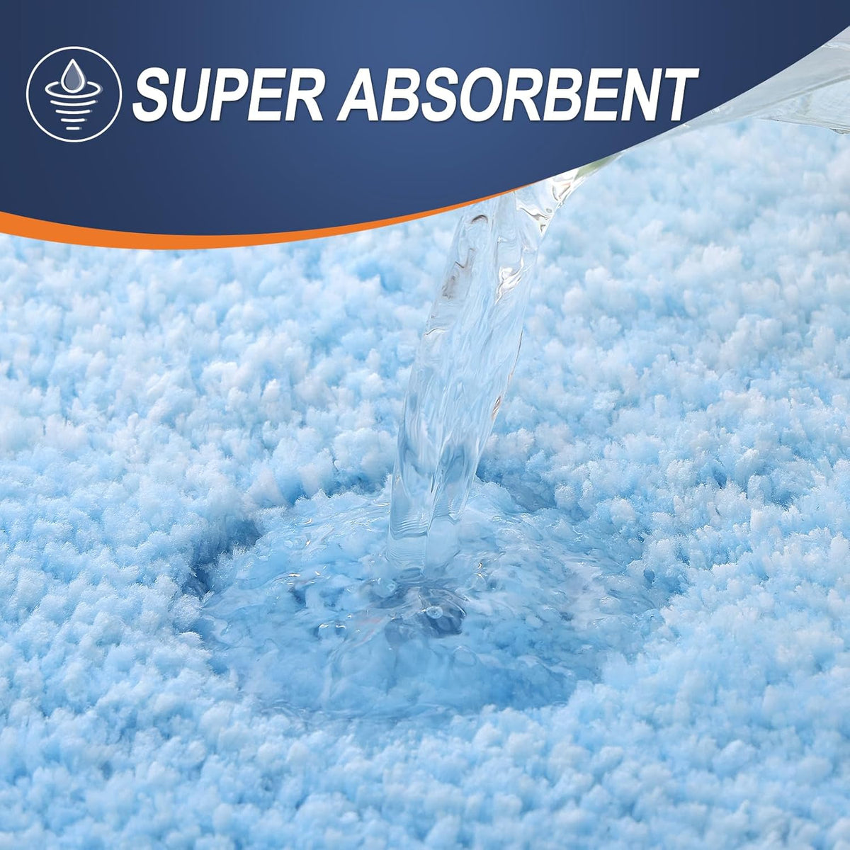 OLANLY Bathroom Rugs Mat 24x16, Extra Soft Absorbent Microfiber Bath Rugs, Rubber Backing, Quick Dry, Machine Washable Bath Mats for Bathroom Floor, Tub and Shower, Home Decor Accessories, Sky Blue