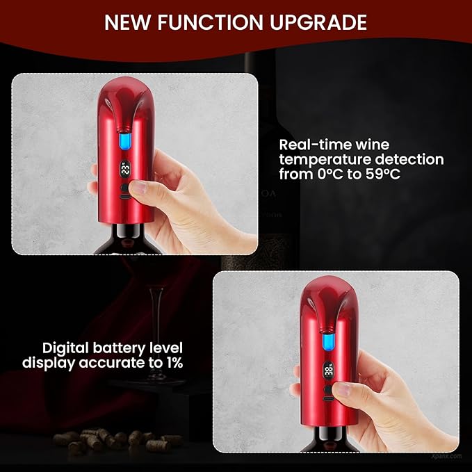 3-in-1 Electric Wine Aerator, Decanter & Dispenser Set – USB Rechargeable Automatic Wine Pourer, Ideal Gift for Wine Lovers