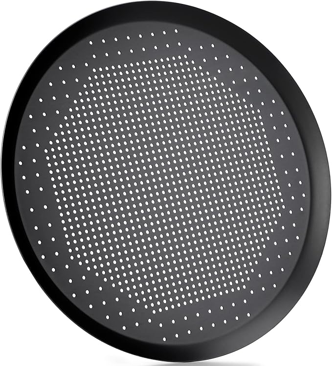 Beasea Pizza Pan with Holes, 13 Inch Pizza Pan Aluminum Alloy Round Vented Pizza Pans Heavy Duty Pizza Crisper Pan Pizza Baking Tray Bakeware for Home Restaurant Kitchen