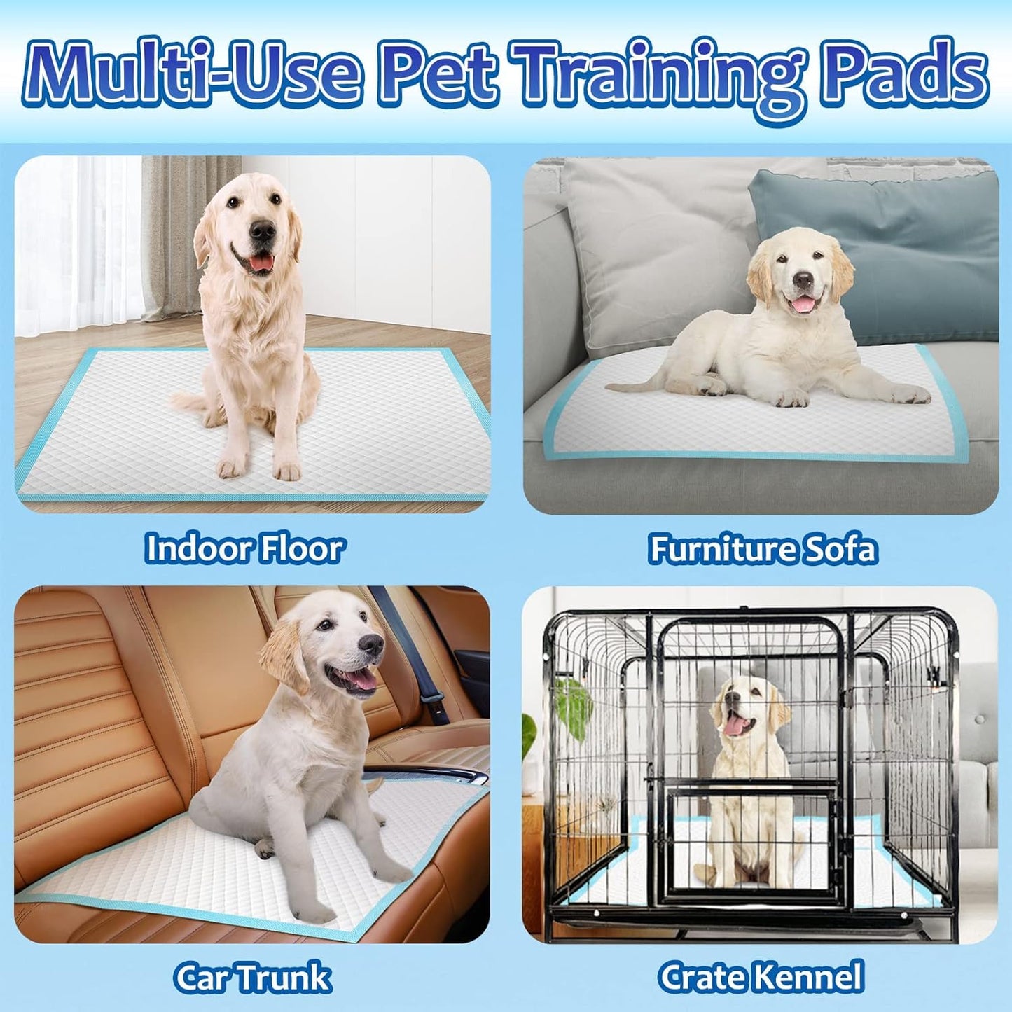 Dogcator Dog Pee Pads Extra Large 30"x36", 30 Count Super Absorbent Pee Pads for Dogs, Disposable Urine Bed Pads for Doggie, Thicken XXL Puppy Pads, Piddle Pads X-Large for Indoor, Outdoor Use