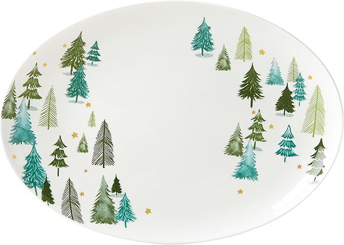 Lenox 882060 Balsam Lane Serving Turkey Platter, Christmas Hosting