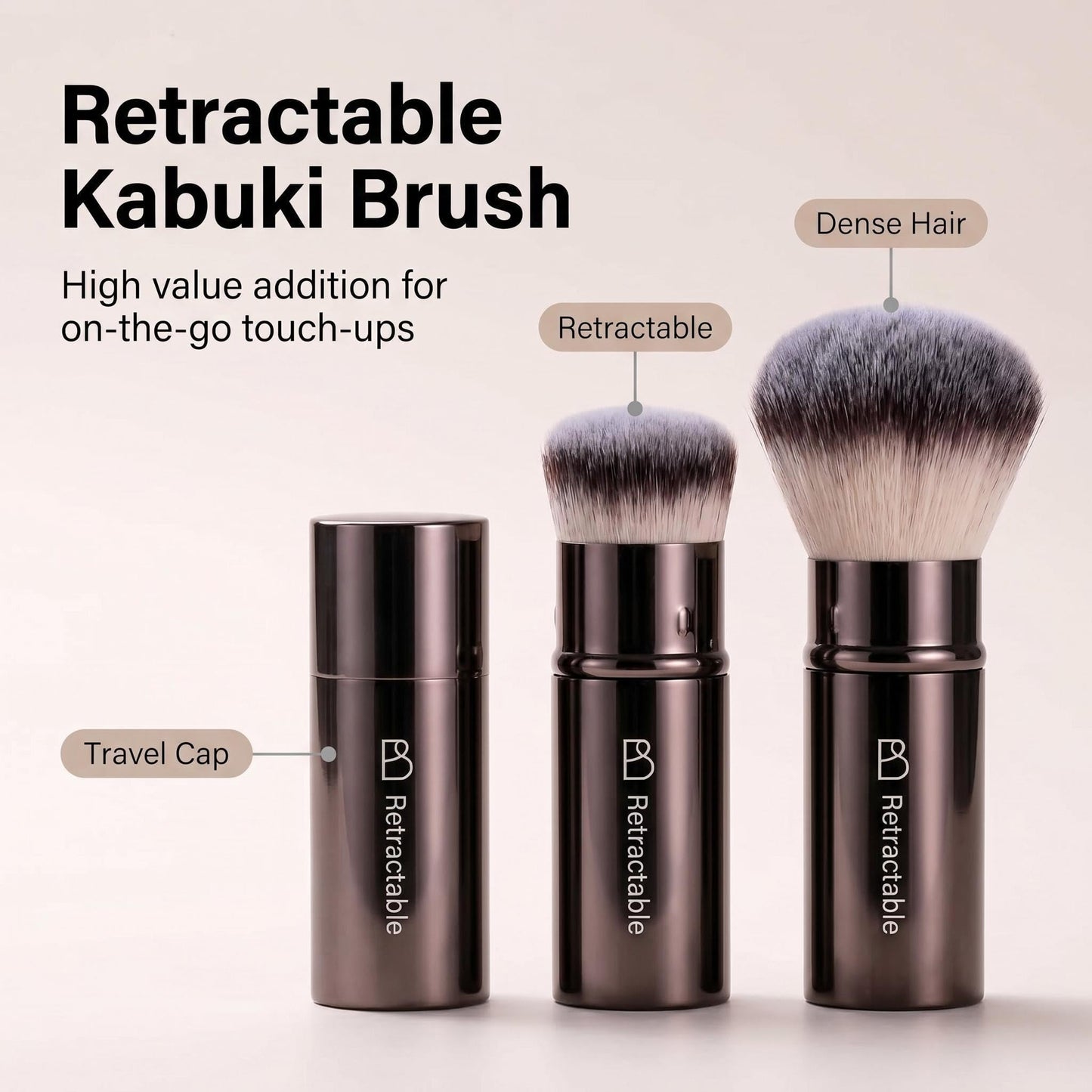Professional Makeup Brush Set with Travel Case, 20 PCS Synthetic