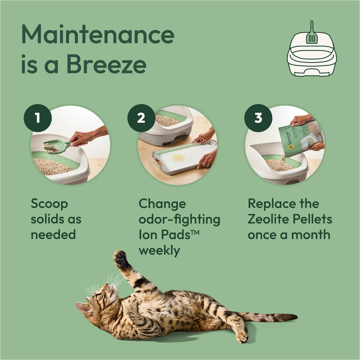 Purina Tidy Cats Breeze Cat Litter Box System Kit with Pellets & Pads