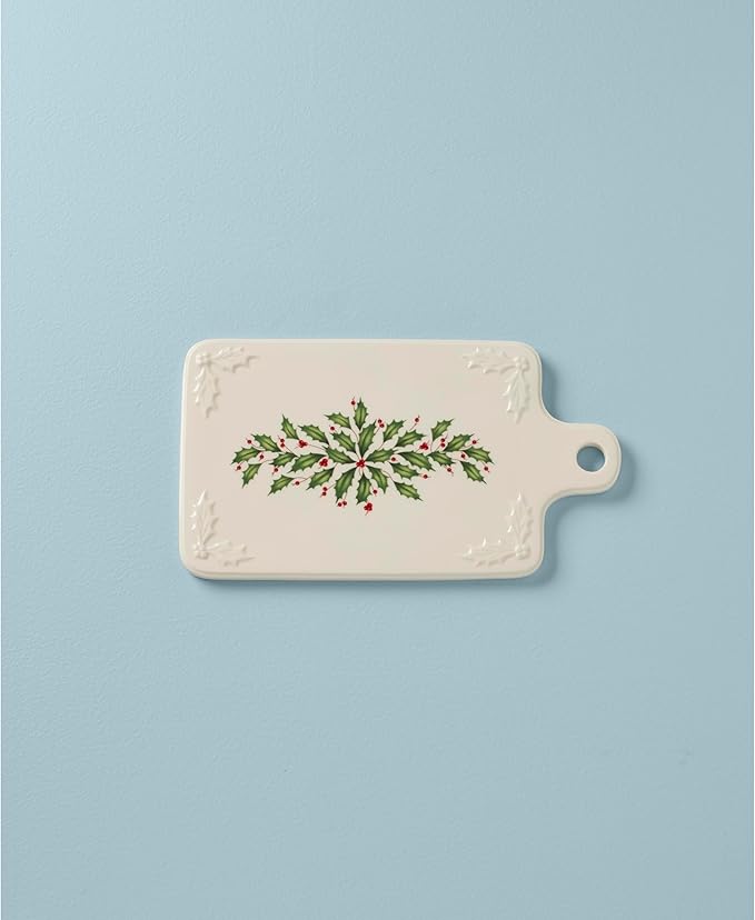 Lenox 890760 Holiday Porcelain Cheeseboard, Christmas Hosting
