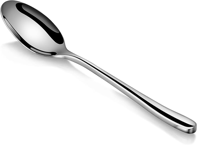 Artaste Rain II Forged 18/10 Stainless Steel (Silver (Set of 12), Teaspoon (7-Inch))