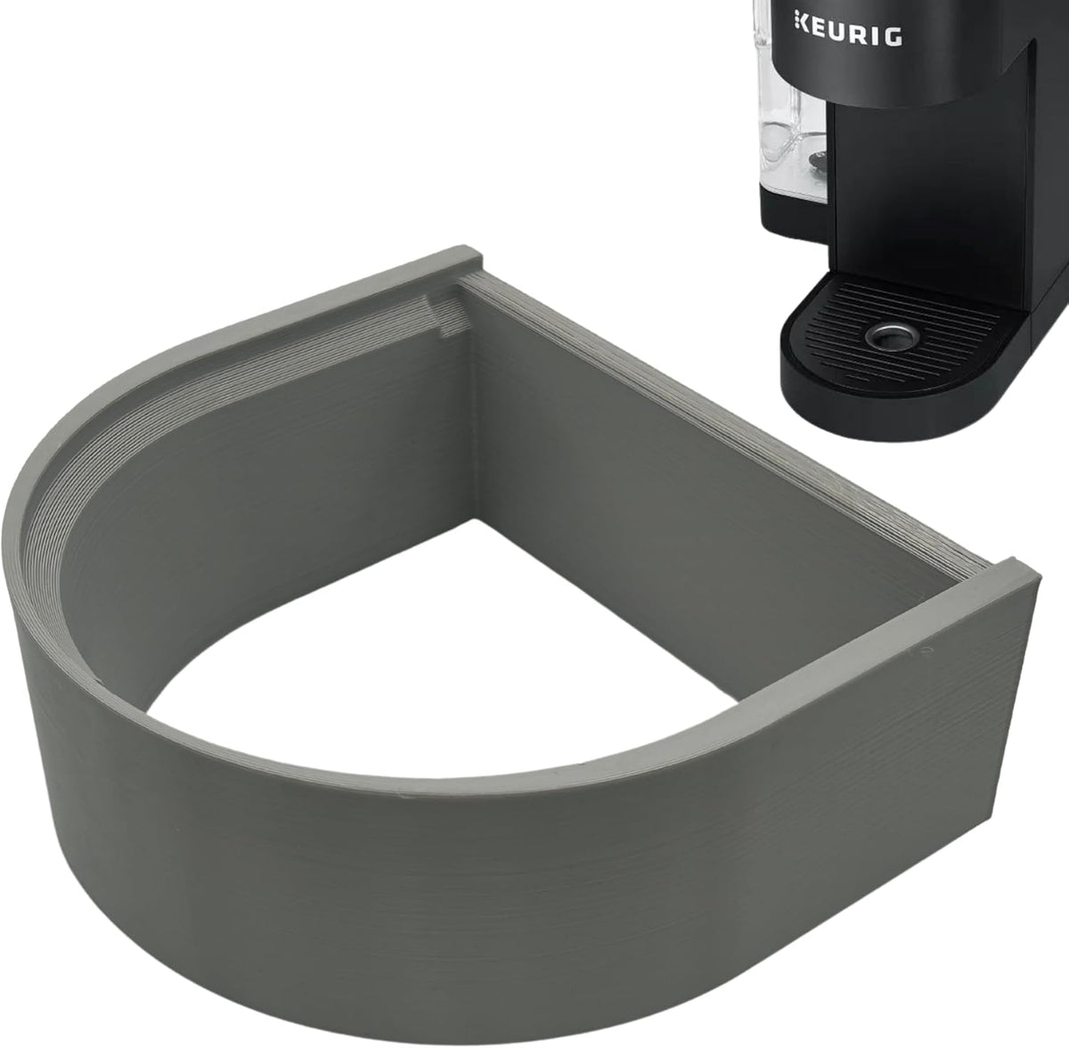 Drip Tray Mug/Cup Riser Made for the Keurig to Reduce Splashes - Riser Only (Gray, K-Supreme 1.7 Inches Tall)
