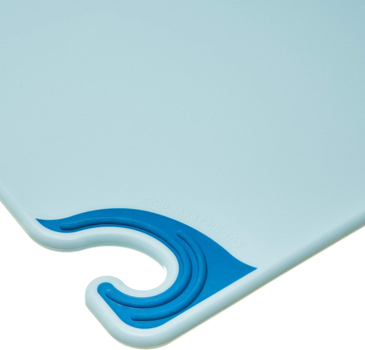 San Jamar Saf-T-Grip Plastic Cutting Board With Safety Hook, 18" x 24" x 0.5", Assorted Colors, (Set of 6)