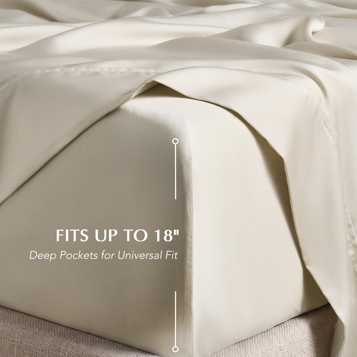 EverGrace Tencel™ Sheet Set, Breathable & Cooling, Queen, Bone