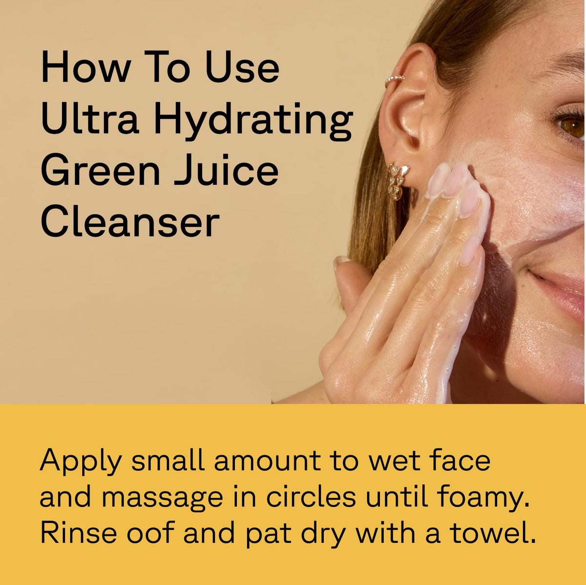 Acure Ultra Hydrating Green Juice Face Cleanser - Pore Scrub - 4 fl oz