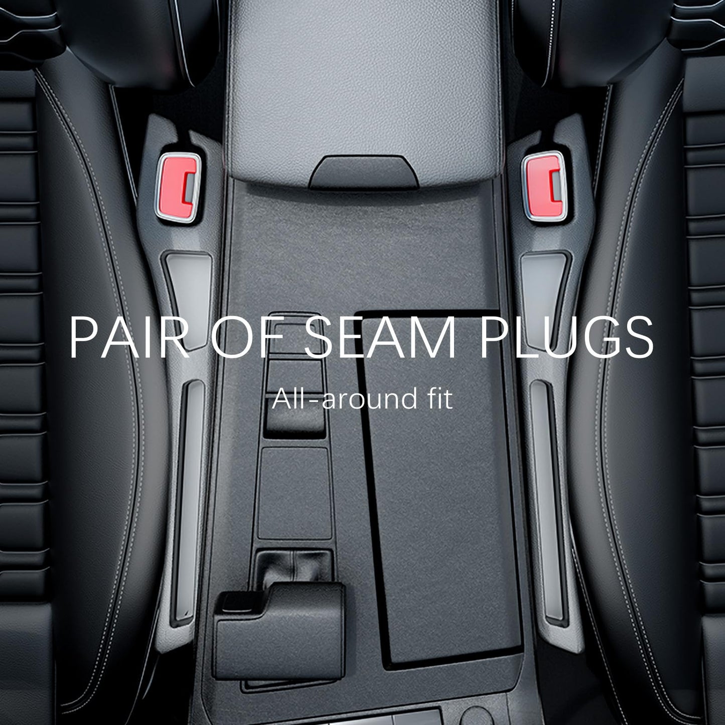 YGDMD 2PCS Car Seat Gap Filler Organizer,2 in 1 Car Gap Filler (Black)