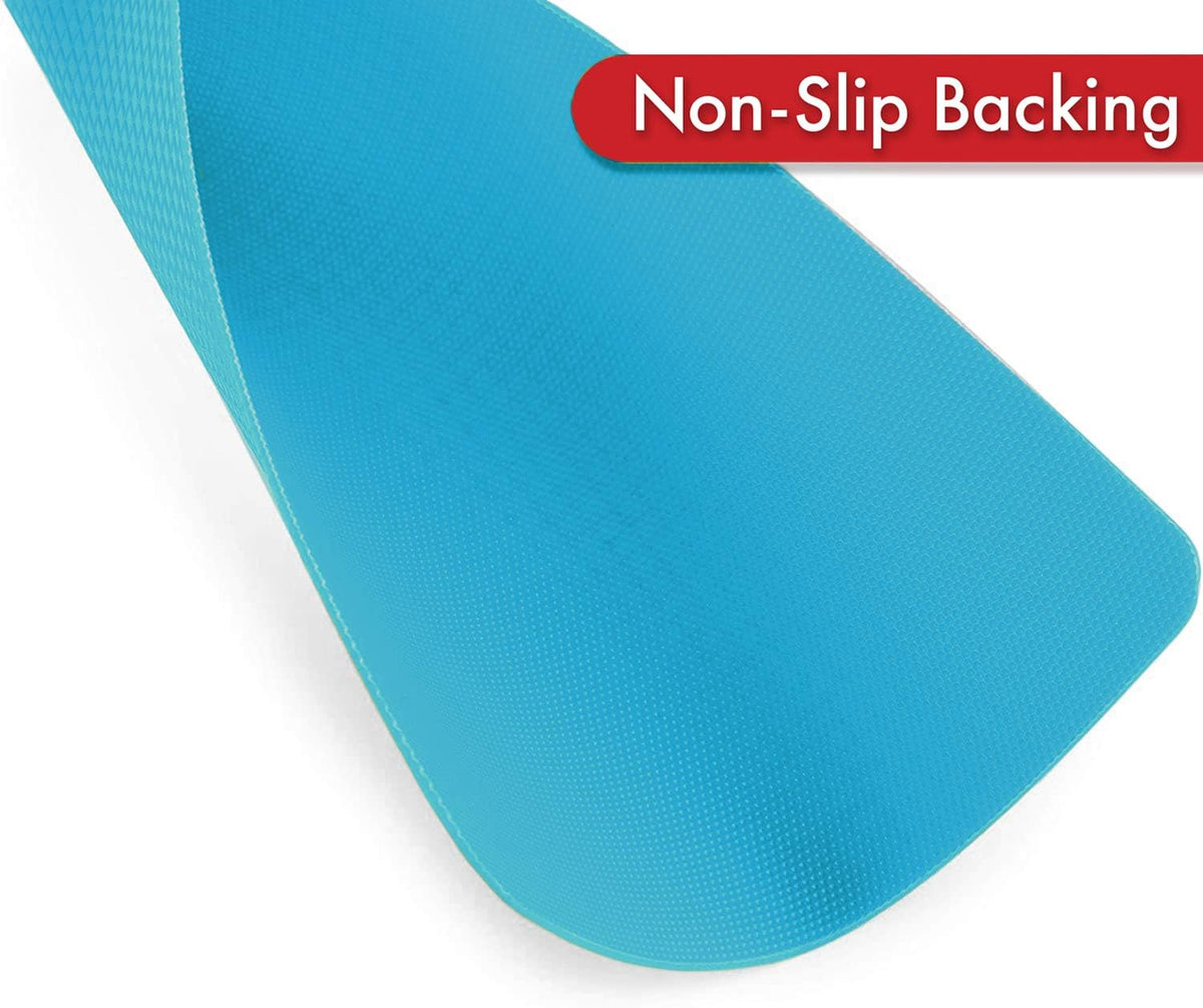 Dexas Heavy Duty Cutting Board Grippmat, Flexible Cutting Boards for Kitchen, Set of 4, Non Slip Plastic Board Cutting Mat 8 by 11 inches, Gray and Turquoise Set Kitchen Gadgets