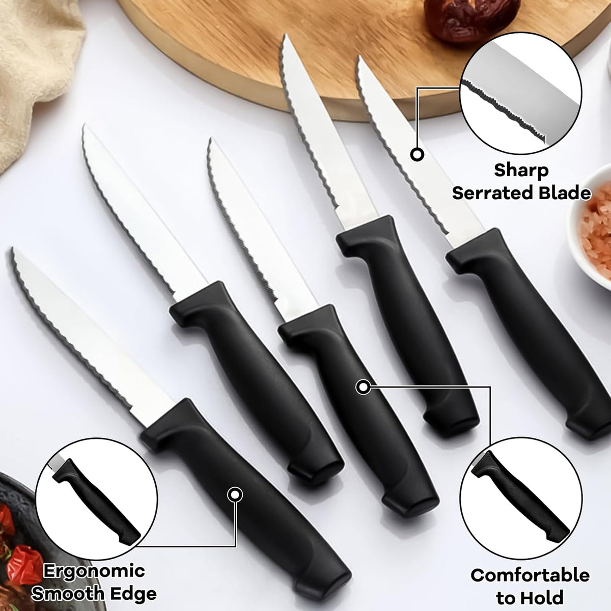 Pleafind 73-Piece Silverware Set with Organizer, Stainless Steel Silverware Sets for 12, Cutlery Utensil Sets with Steak Knives, Include Forks Spoons Knives ＆ Silverware Organizer, Dishwasher Safe