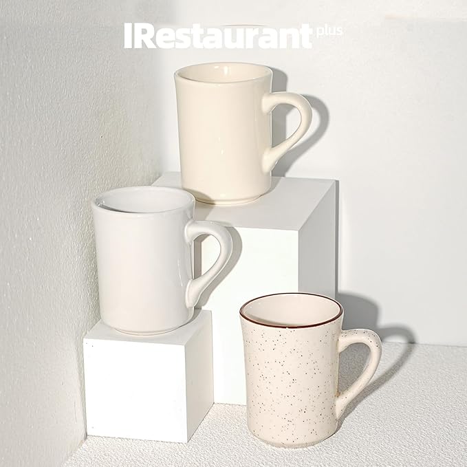 Stoneware Narrow Rim Commercial Grade Brown Speckle, Mug 8.5oz, Case of 36